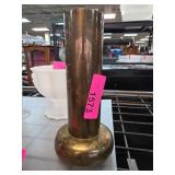 Mid-Century Brass Vase with Insert