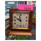 Wooden Waltham Clock with Art Deco Design