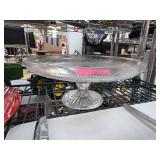 Zoltan Handmade Glass Pedestal Cake Stand