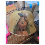 Decorative Hatbox With Vintage-Style Print