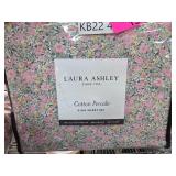 Laura Ashley Cotton Percale King Sheet Set