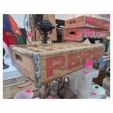 Vintage Wooden Pepsi Crate with Dividers