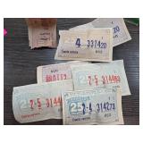 Vintage Lottery Tickets