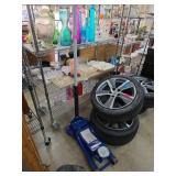 Blue Hydraulic Floor Jack a