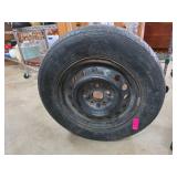 Used Tire with Metal Rim Made in USA