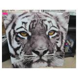 Black-and-White Tiger Print on Acrylic