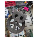 Rustic Metal Block and Tackle Pulley