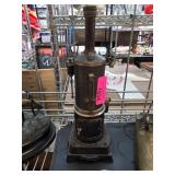 Vintage Black Metal Steam Engine Model