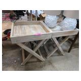 Two Wooden Side Tables