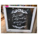 Decorative Window Frame With Quote Design