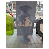 Wedgwood Blue Jasperware Pedestal Vase