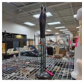 Black Metal Abstract Sculpture of Couple