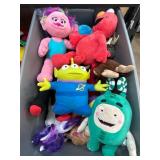 Plush Toys in Storage Bin