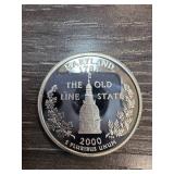 2000 Maryland State Quarter, Silver Proof