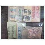 Sheet and Bundle of Postage Stamps