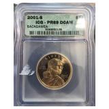 2001 Sacagawea Dollar PR69 DCAM by ICG