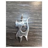Sterling Silver Cat-Shaped Pendant