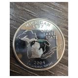 2004 Michigan State Quarter in Silver