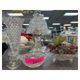 Clear Glassware and Decorative Pieces