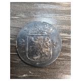 1780 Hollandia 2 Stuiver Silver Coin