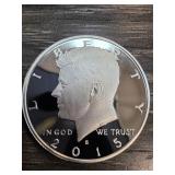 2015 Kennedy Half Dollar Silver Coin