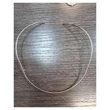 Sterling Silver 11g Collar Necklace