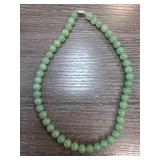 Jade Bead Necklace With Clasp