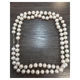 Pearl Necklace with Sterling Silver Clasp