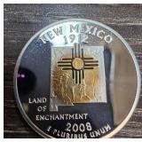 2008 New Mexico Silver Proof Quarter
