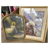 Two Framed Religious Art Prints