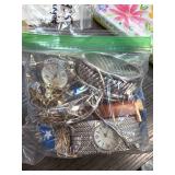 Bag of Mixed Jewelry and Accessories