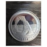 2014 Arches National Park Silver Quarter