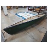 14ft Old Town Canoe with Green Exterior