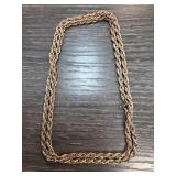 14K Gold-Fill Twisted Rope Chain Necklace