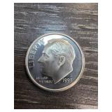 1993 Silver Roosevelt Dime in Excellent Condition