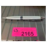 Silver-Toned Twist-Action Ballpoint Pen