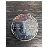 2000 New Hampshire Silver Proof Quarter