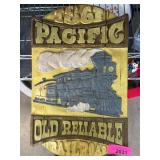 1961 Pacific Old Reliable Railroad Plaque