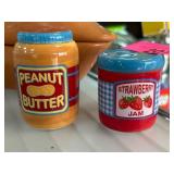 Peanut Butter and Jam Ceramic Shakers