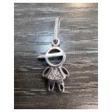 Sterling Silver Pendant in Kid Shape