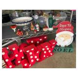 Christmas Decorations and Pie Dish