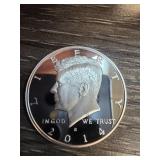 2014 Kennedy Proof Half Dollar Silver Coin