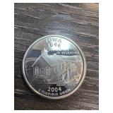 2004 Iowa State Quarter in Silver