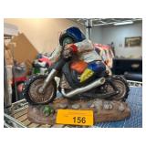 Motorcycle Racer Ceramic Figurine