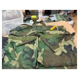 Camouflage Bag and POW MIA Flag