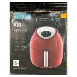 Ultrean Red Air Fryer with LCD Display