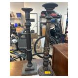 Wooden Pillar Candle Holders