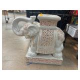 Ceramic Elephant-Shaped Plant Stand