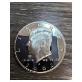 2002 Kennedy Half Dollar Silver Coin