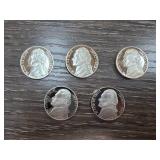 Five Proof Jefferson Nickels